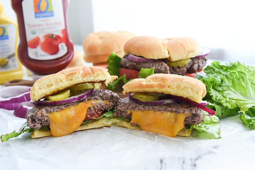 cheese stuffed burgers