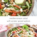 Mediterranean Salad with Spiced Walnuts