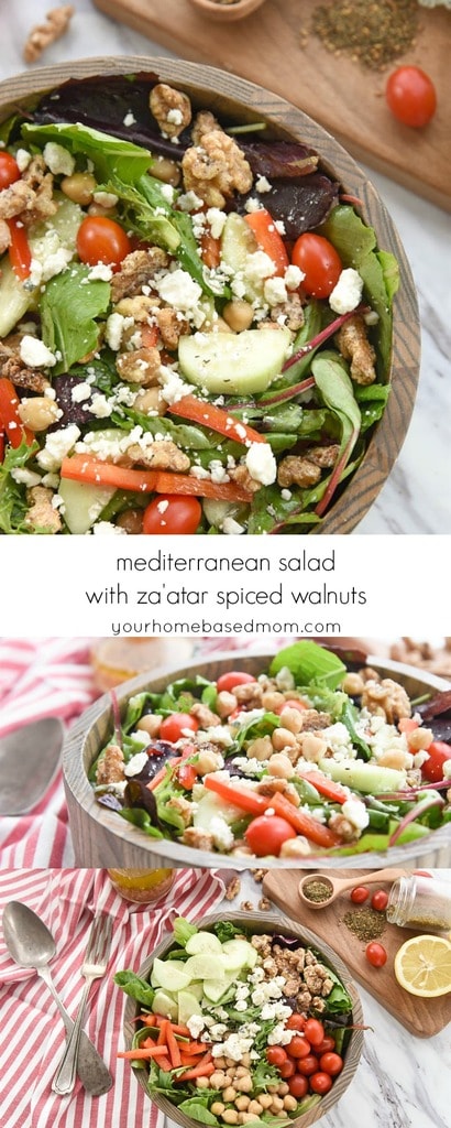 Mediterranean Salad with Spiced Walnuts