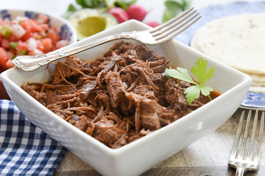 Beef Brisket Tacos in the slow cooker