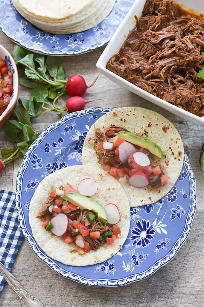 brisket tacos on a plate