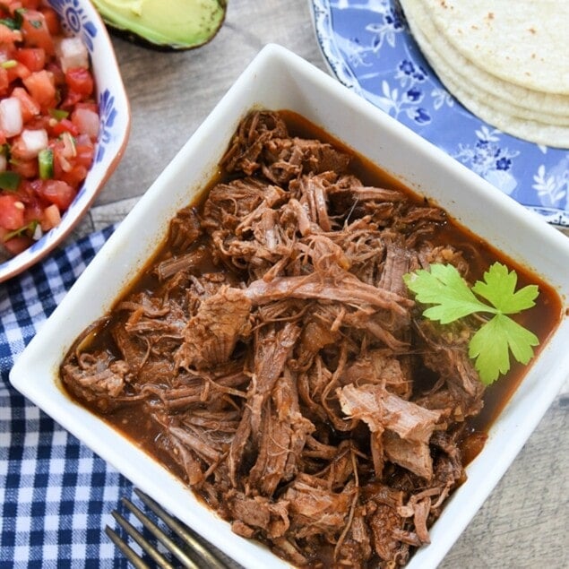 Beef Brisket Tacos in the slow cooker