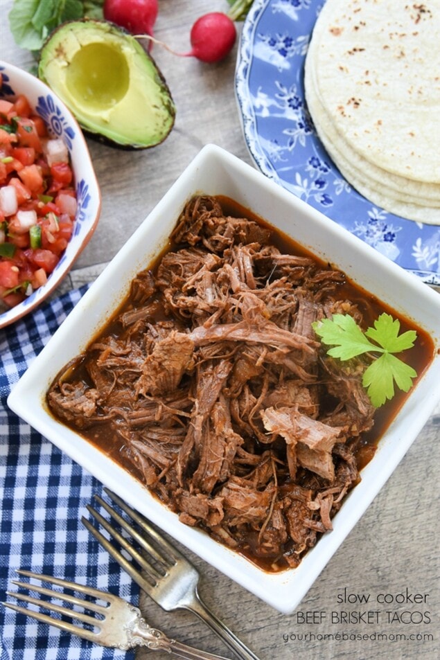 Slow Cooker Beef Brisket Tacos Recipe by Leigh Anne Wilkes