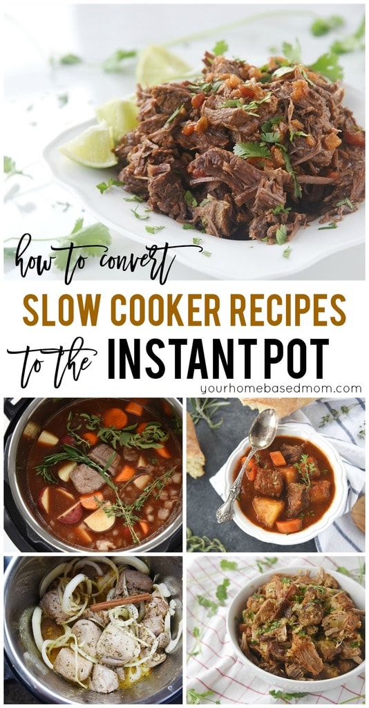 Convert slow cooker to instant pot