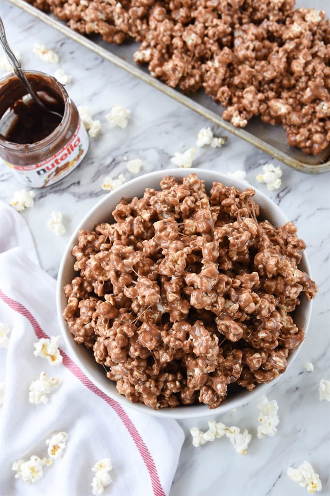 Nutella Marshmallow Popcorn