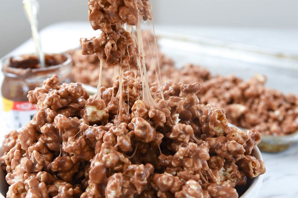 Nutella Marshmallow Popcorn