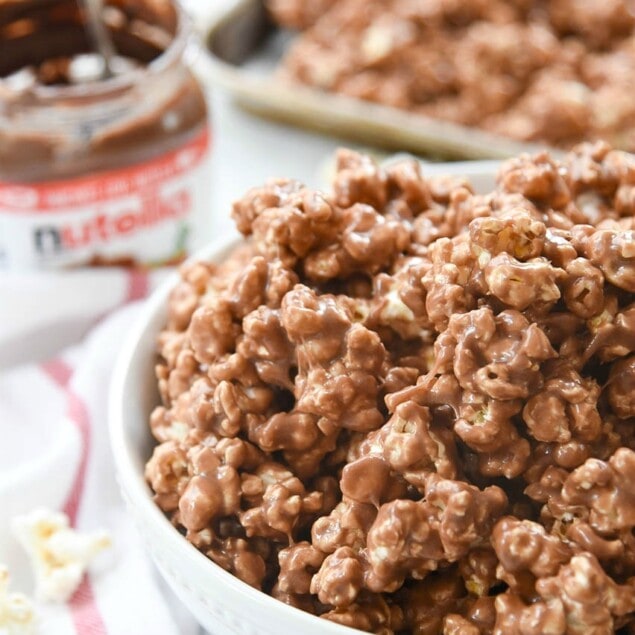 Nutella Marshmallow Popcorn