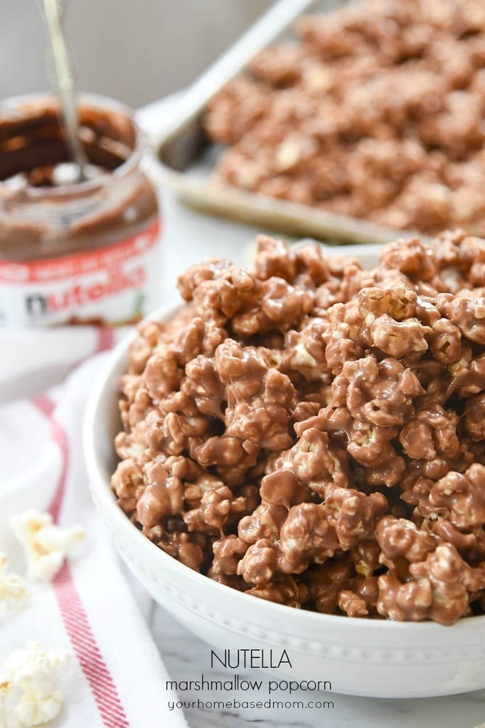 Nutella Marshmallow Popcorn