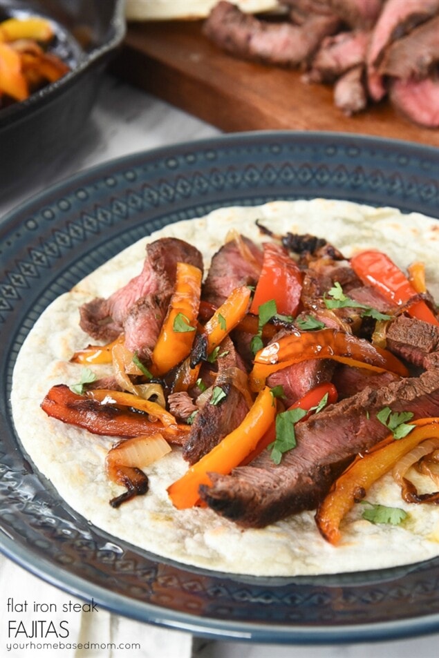 Flat Iron Steak Fajitas Recipe from Leigh Anne Wilkes