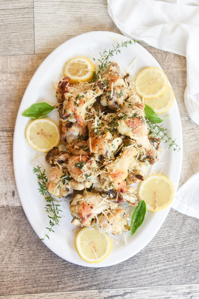 Lemon Garlic Chicken Drumettes Lemon Garlic Chicken Drumettes