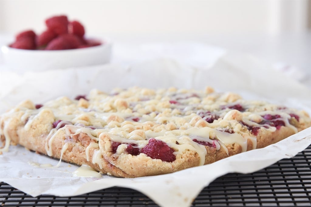 Raspberry White Chocolate Bars