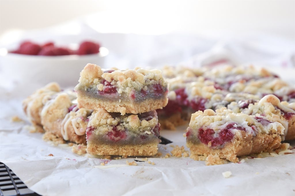 Raspberry White Chocolate Bars