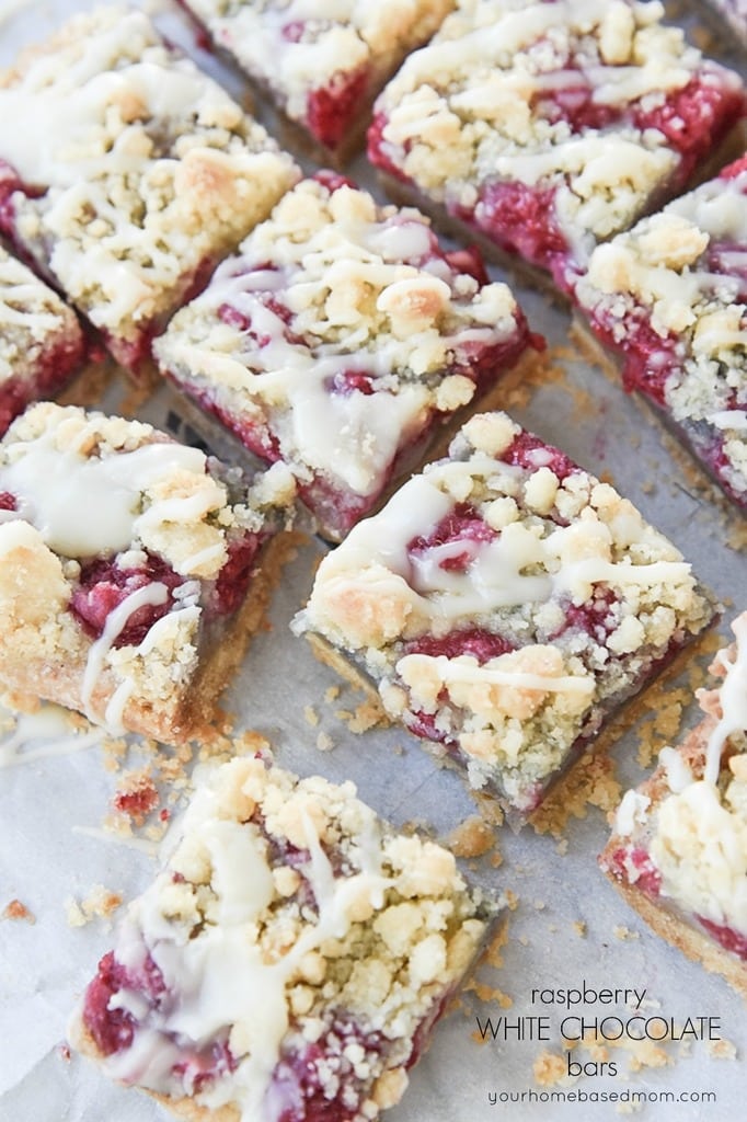 Raspberry White Chocolate Bars