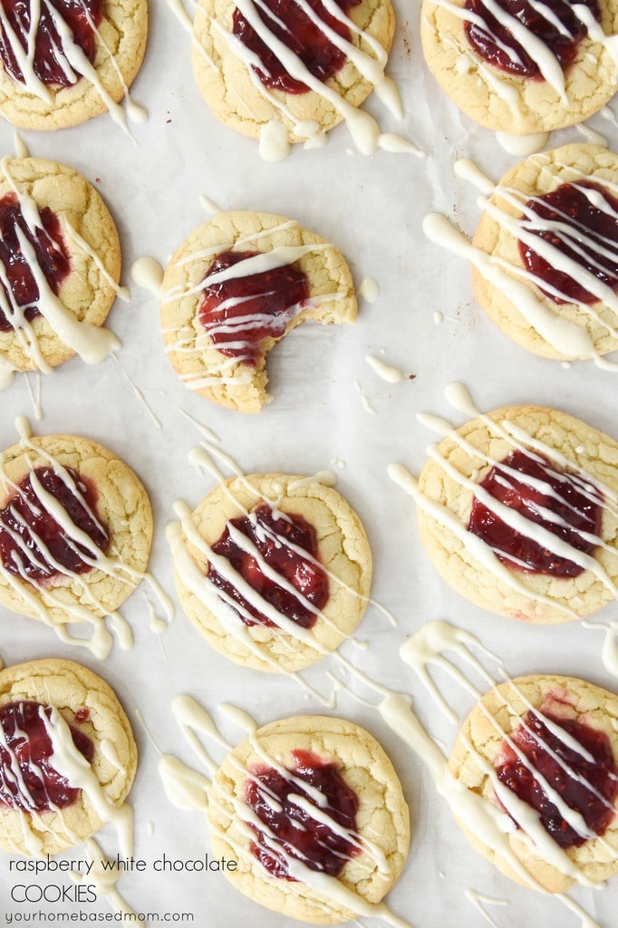 Raspberry White Chocolate Cookies