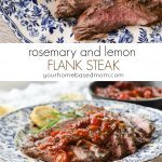 Rosemary and Lemon Flank Steak from yourhomebasedmom.com