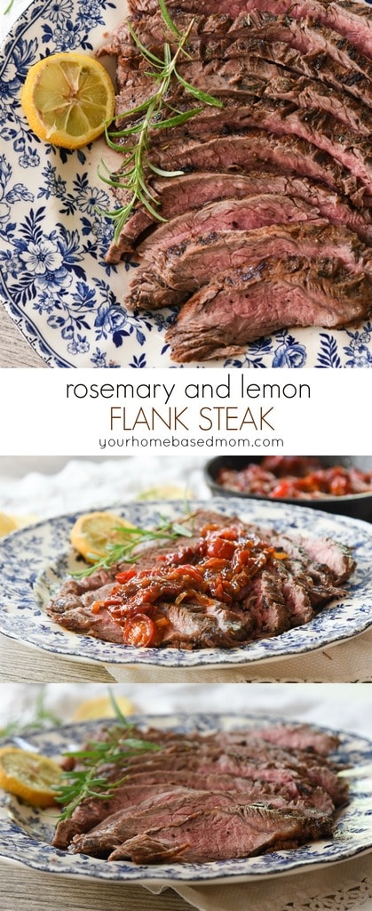Rosemary and Lemon Flank Steak from yourhomebasedmom.com