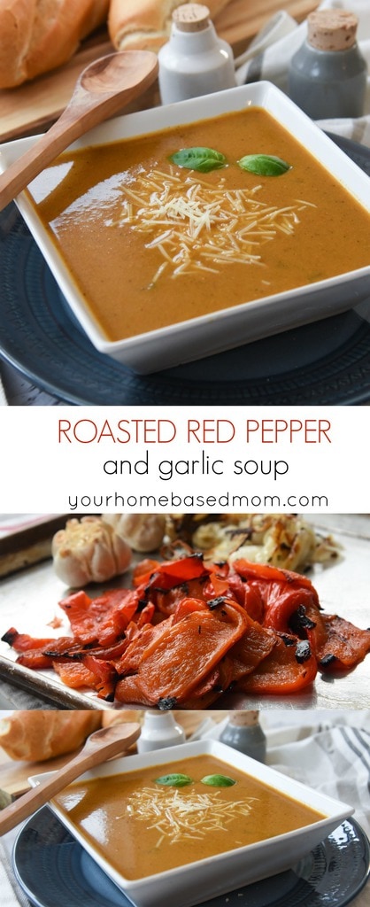 Roasted Red Pepper Soup with Garlic