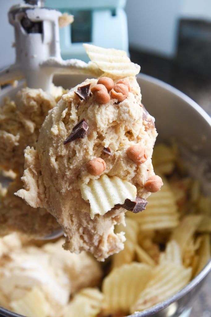 chocolate chip and potato chip cookie dough