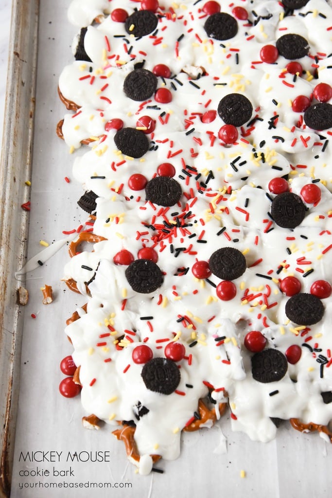 Mickey Mouse Cookie Bark