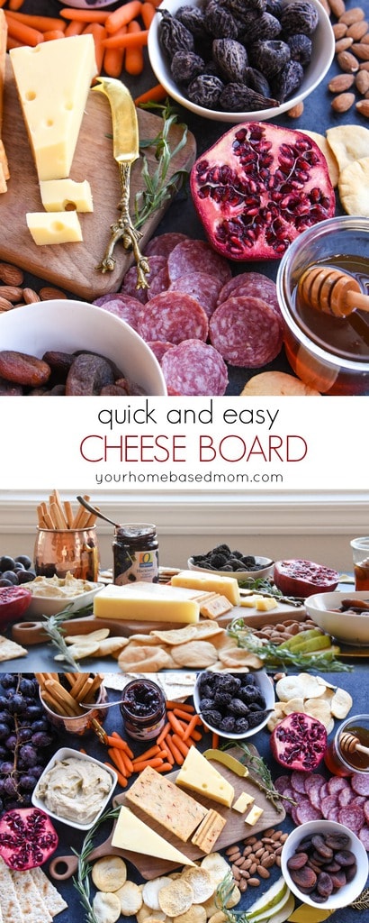 Impress your family and guests by putting together a quick and easy cheese board for your next holiday party or family feast.