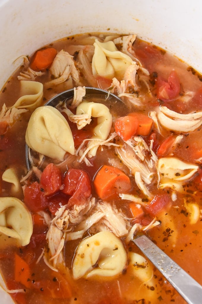 chicken tortellini soup in the crock pot