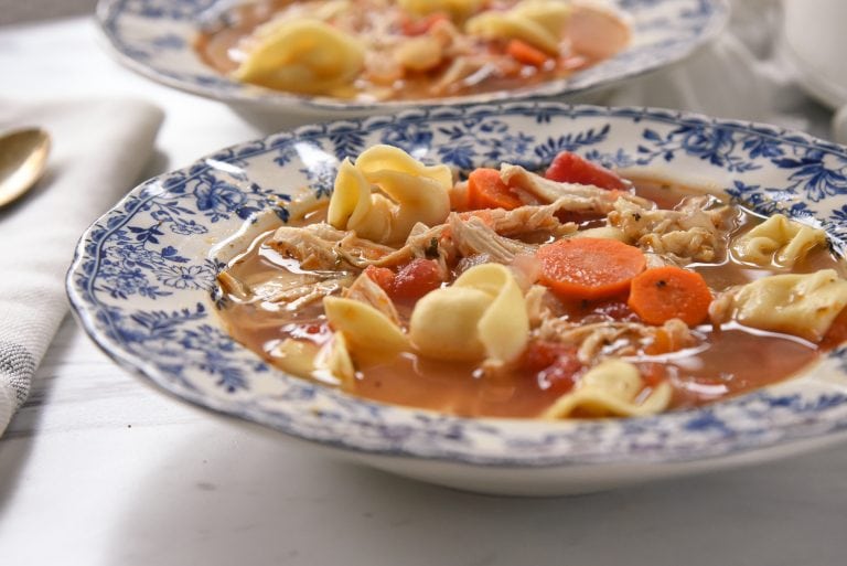 Slow Cooker Chicken Tortellini Soup Recipe Your Homebased Mom