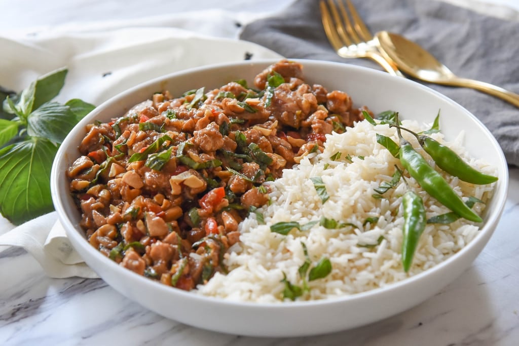 Spicy Thai Basil Chicken Recipe Your Homebased Mom