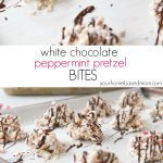 White Chocolate Peppermint Pretzel Bites