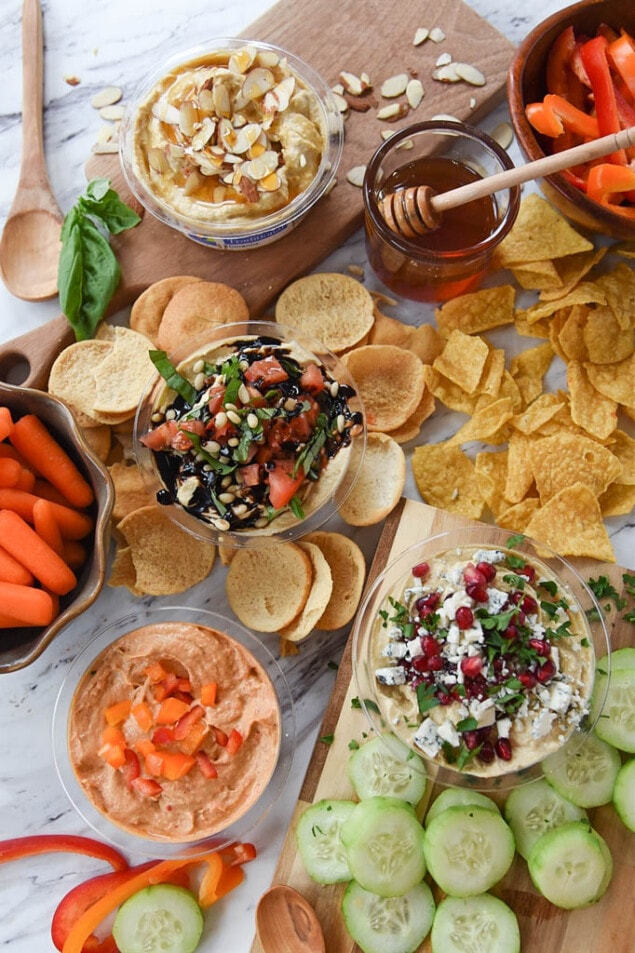 Hummus Snacks are healthy and easy by Leigh Anne Wilkes