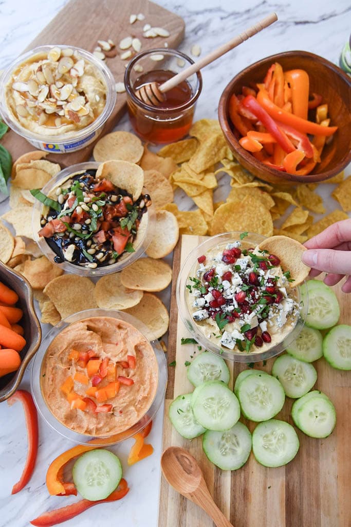 Hummus Snacks are healthy and easy by Leigh Anne Wilkes