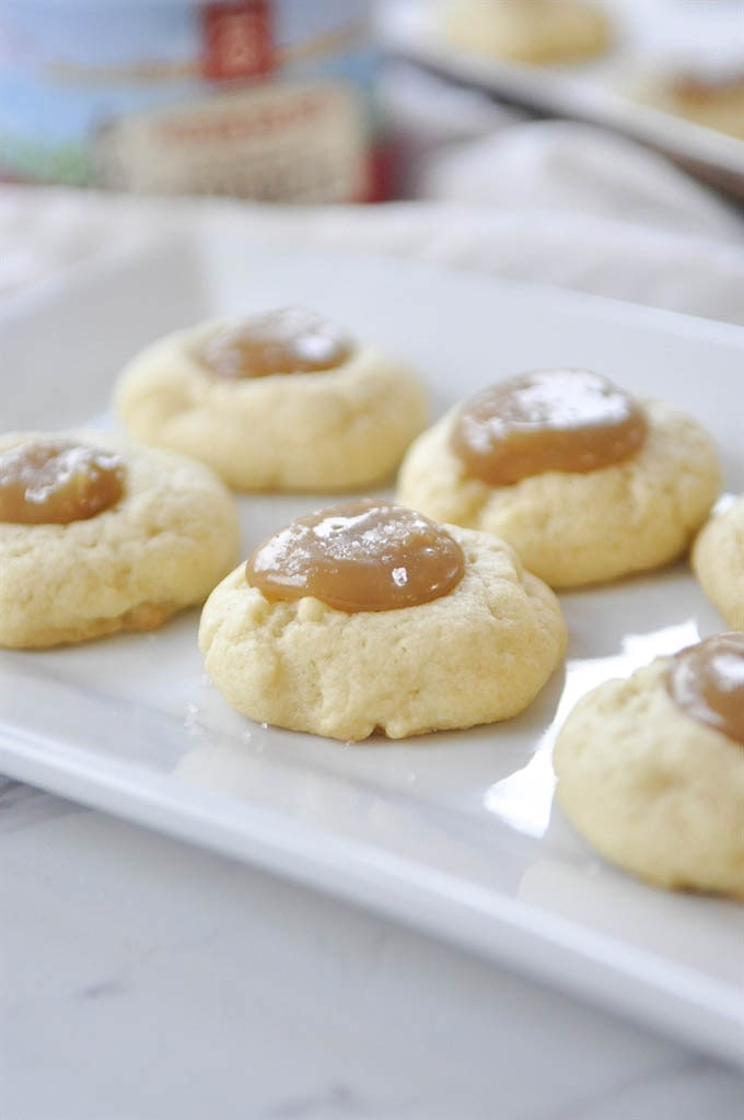 Salted Caramel Thumbprint Cookies