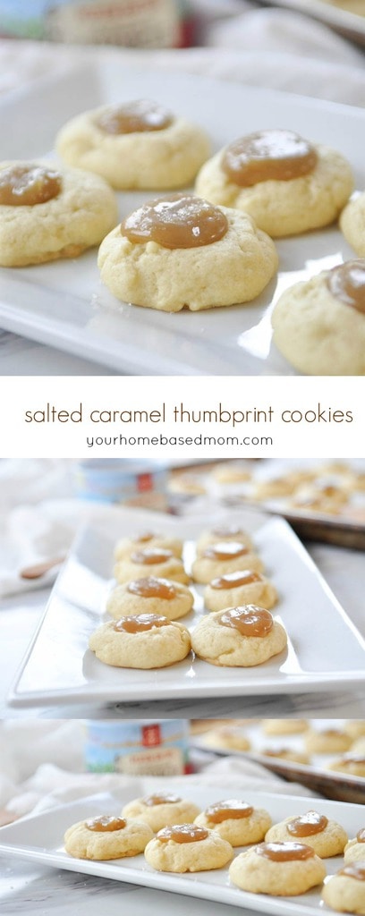 Salted Caramel thumbprint cookies C