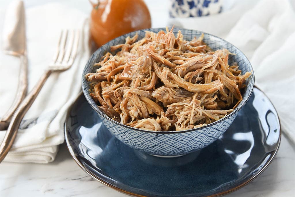 bowl of maple pulled pork