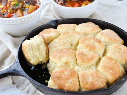 Biscuit Pan - Pre-Seasoned Cast Iron Skillet for Baking Biscuits, Muff –