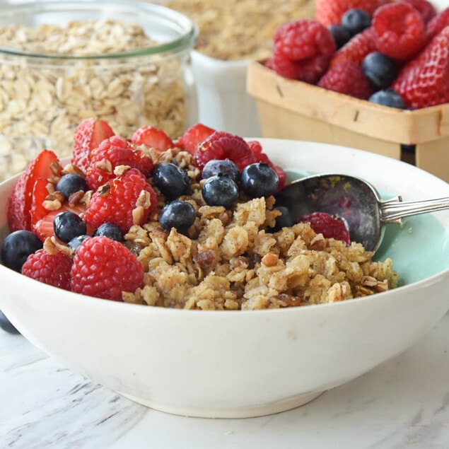 Pecan Maple Baked Oatmeal Recipe Your Homebased Mom