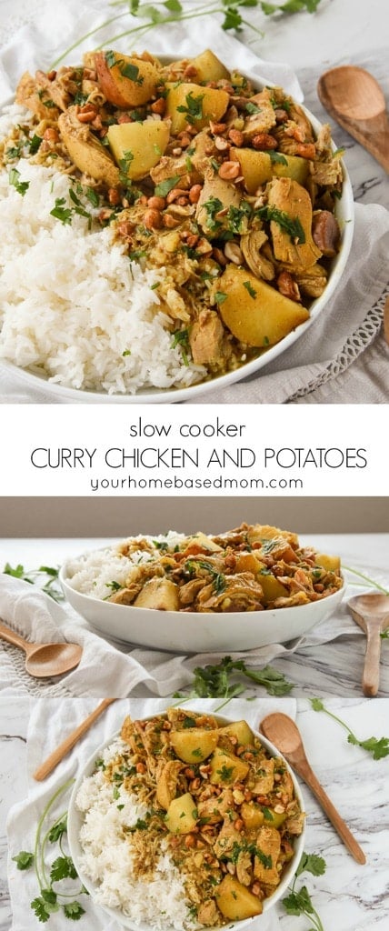 This Slow Cooker Curry Chicken with Potatoes has all kinds of amazing flavor and texture and is a perfect weeknight dinner idea.
This will quickly become a family favorite and you'll be making it over and over again.