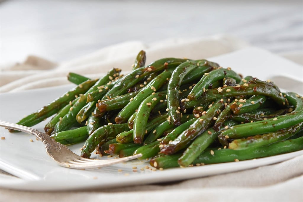 green beans with soy sauce garlic sesame seeds