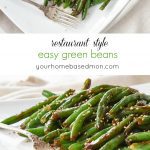 Restaurant Style easy green beans