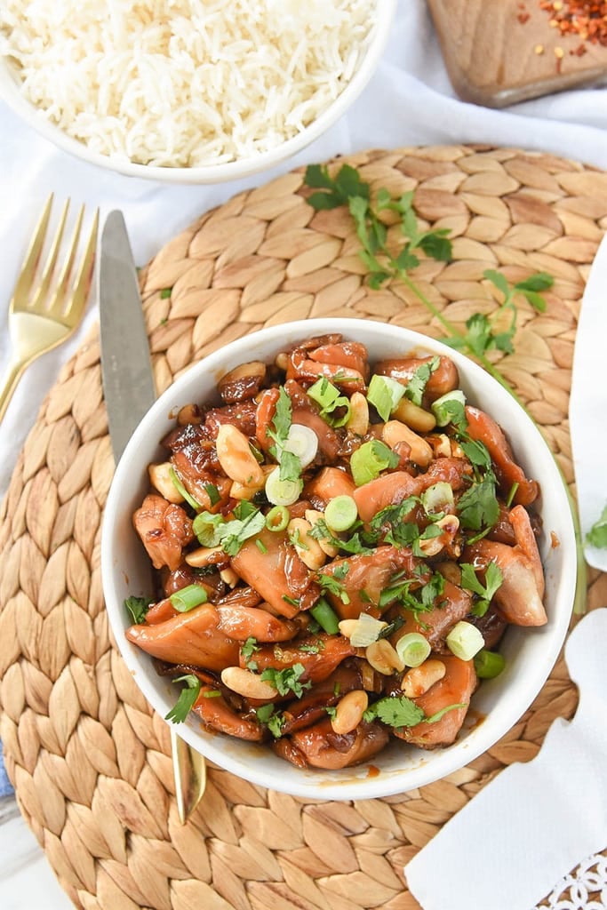 Caramel Chicken with cashews