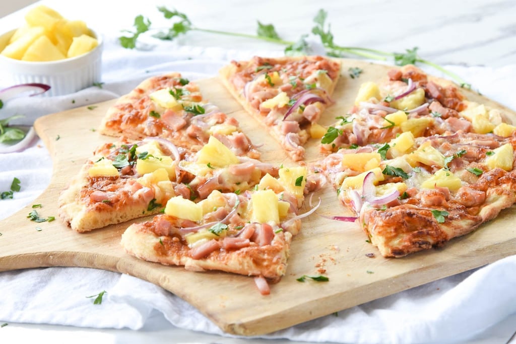 homemade Hawaiian Pizza