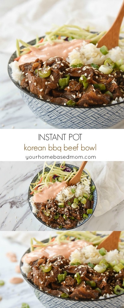 Korean BBQ beef Bowl with Yum Yum Sauce