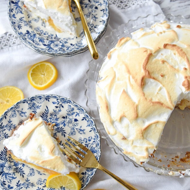 Lemon Curd Ice Cream Pie