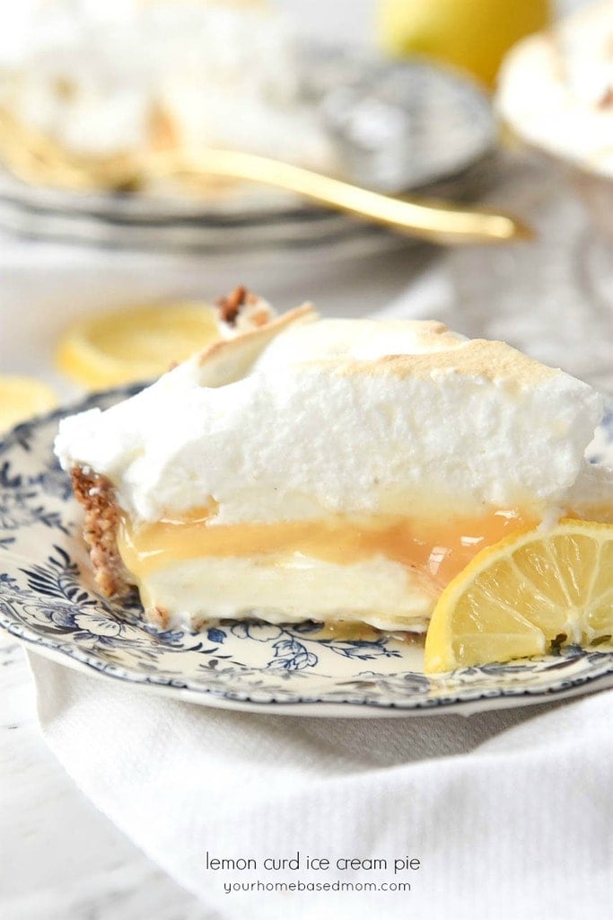 Lemon Curd Ice Cream Pie
