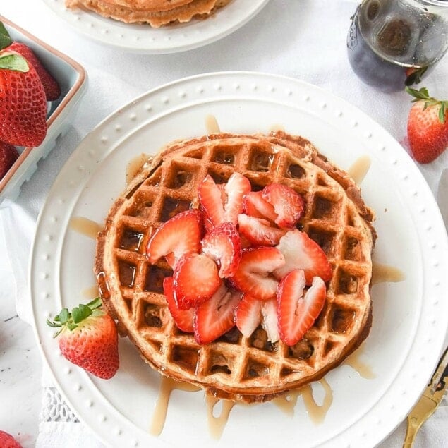 Oatmeal Waffles with Whole Wheat Flour