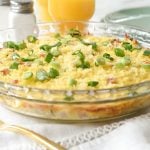 Overnight Breakfast Casserole with leftover ham
