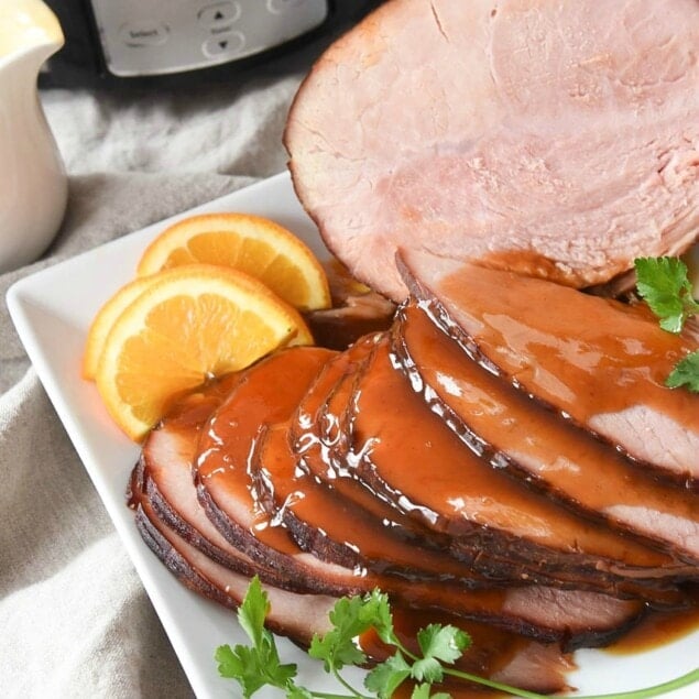 Slow Cooker Maple and Brown Sugar Ham