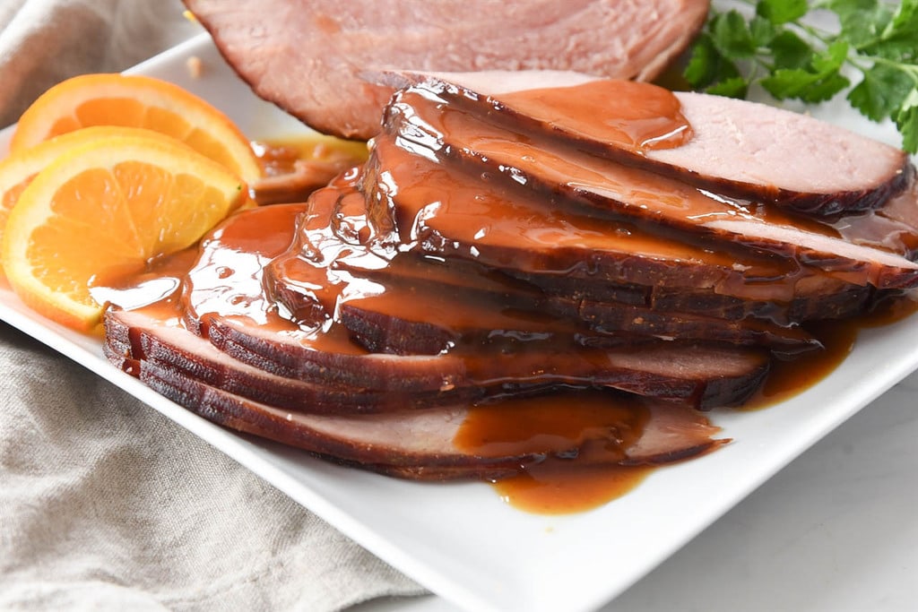 maple brown sugar ham made in a crock pot