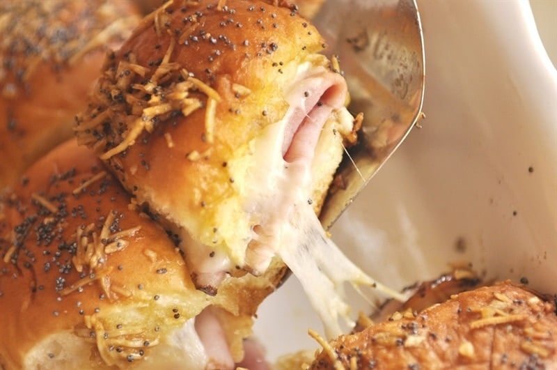 Easy Make-Ahead Ham & Cheese Hawaiian Sliders - Make-Ahead Meal Mom