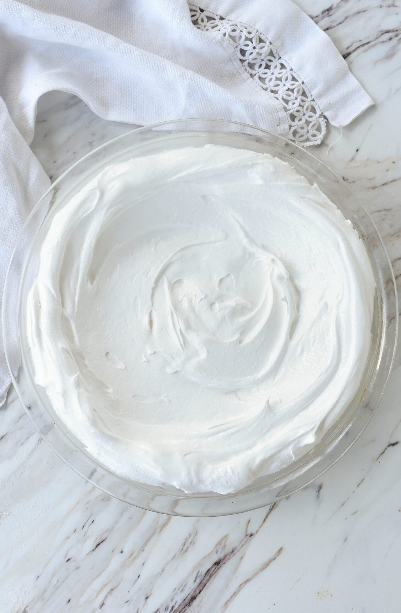 meringue in pie dish