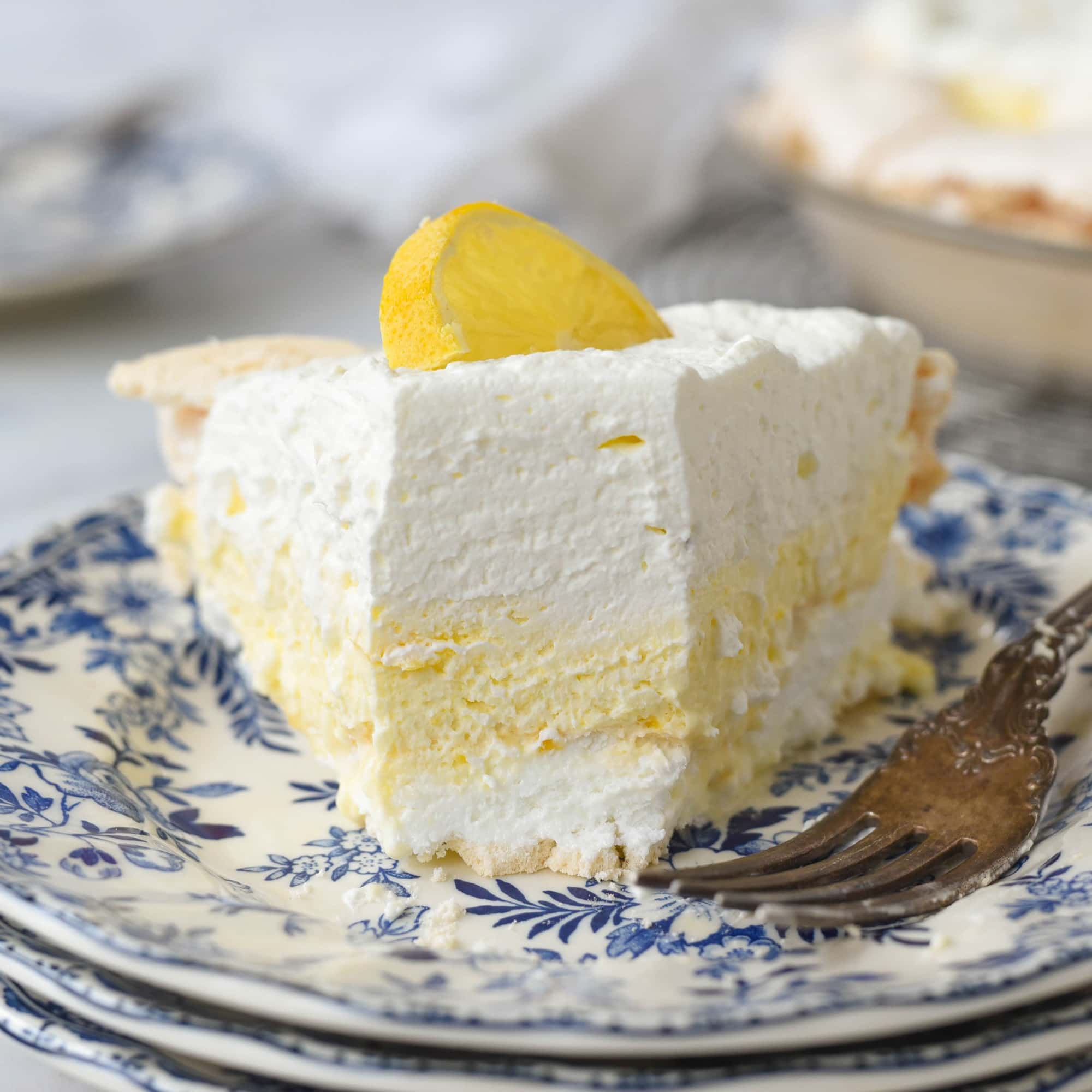 Lemon Angel Pie with Meringue Crust